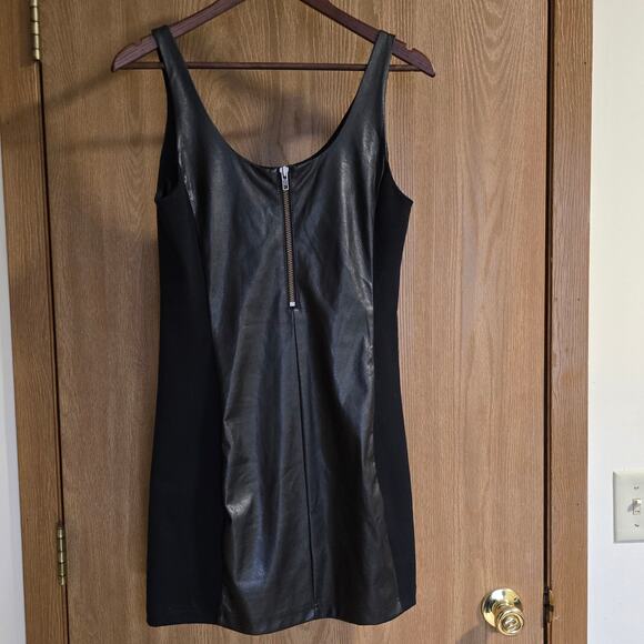 Free People Faux Leather Bodycon Mini Dress - Picture 3 of 10